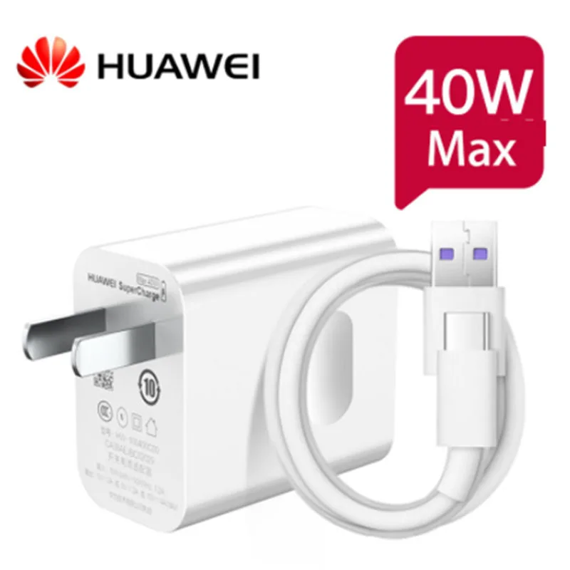 Зарядное устройство Huawei P40 Pro быстрая зарядка 40 Вт Usb 5 А кабель для Mate 20 30 pro Honor Magic 2