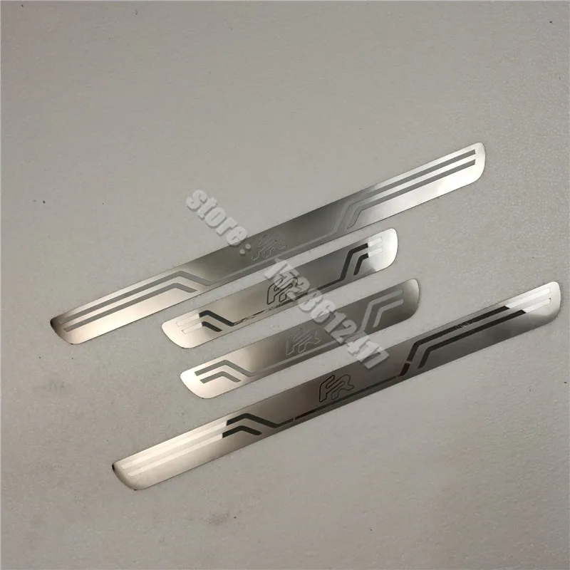 for SEAT LEON ARONA ATECA IBIZA FR Stainless Steel Door Sill Scuff Plate Guards Threshold Pedal Styling Trim Car Styling