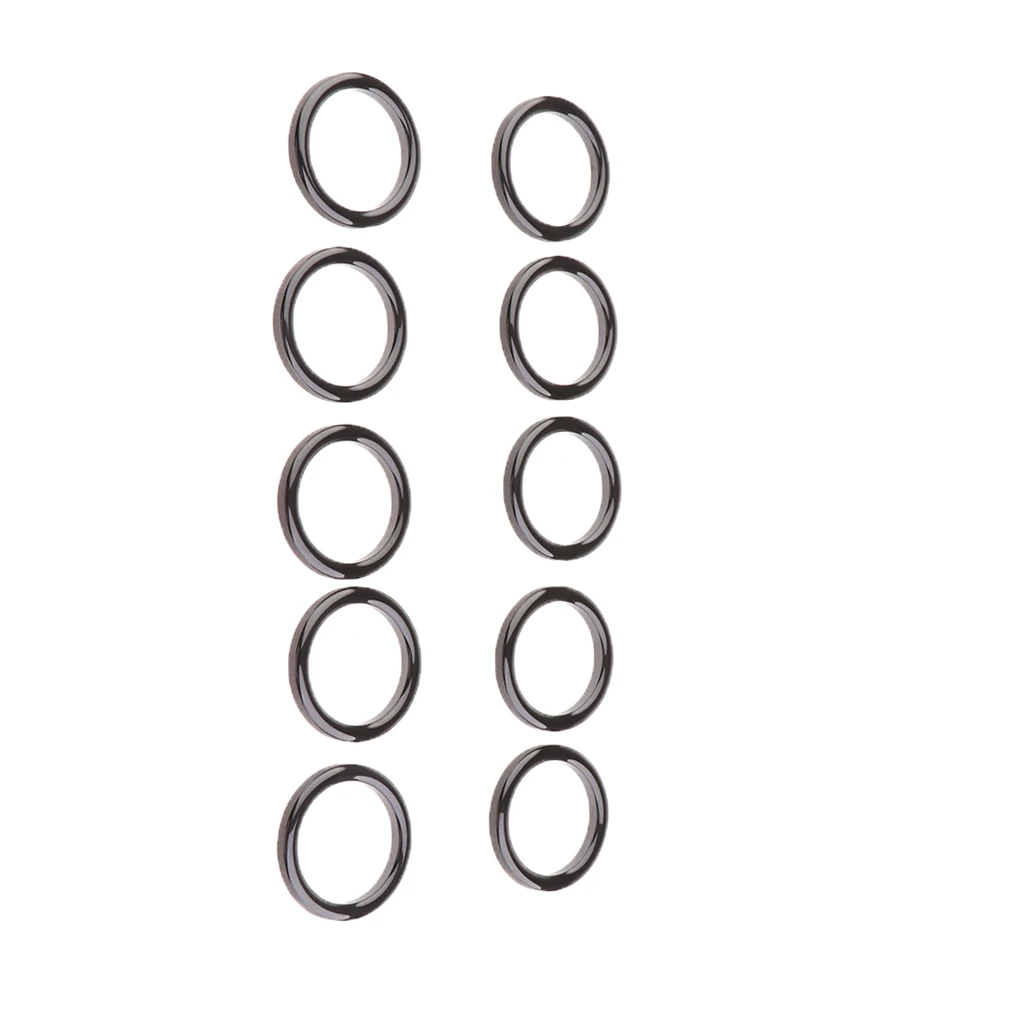 All Sizes Rod Pole Tips Top Guide Rings BLACK #6 #8 #10 Fishing Repairs BuildiJB 