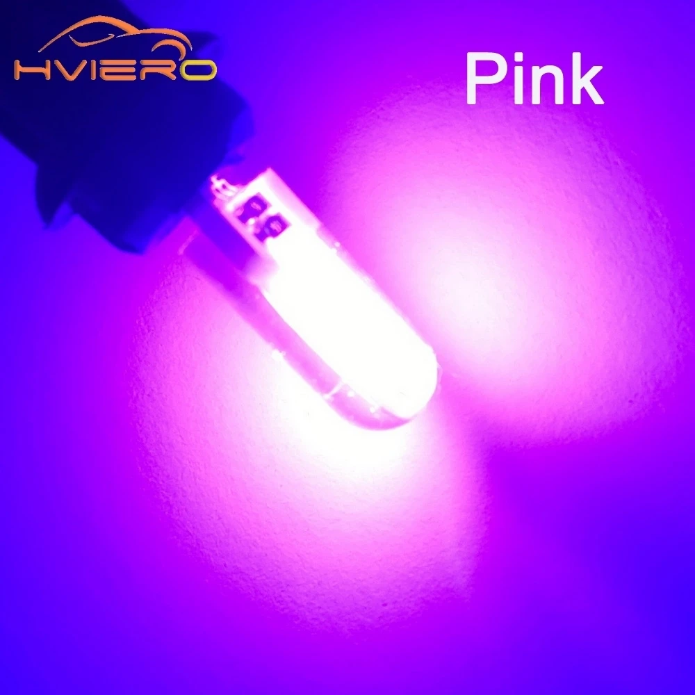 Hviero T10 194 2825 WY5W W5W COB LED Silica gel Waterproof Wedge Light Car marker light reading dome Lamp Auto parking bulbs 12V