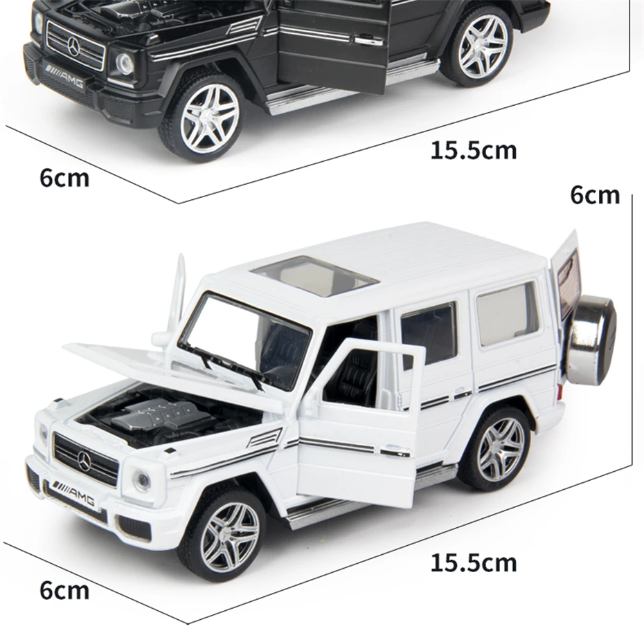 MEOA 1:32 G65 модель автомобиля из сплава с игрушечные фары/звук откатная функция с открывающимися дверцами внедорожные Diecasts& игрушечные транспортные средства