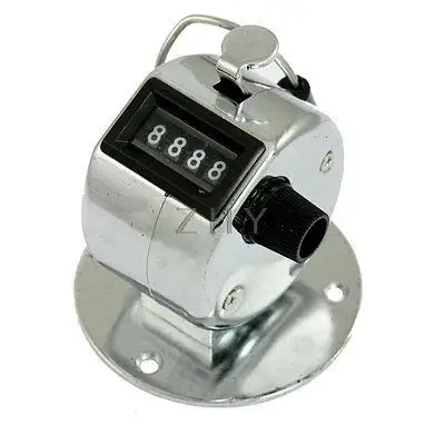 

Metal 4 Digit Number Clicker Hand Tally Counter for Golf Sport Jzpqp