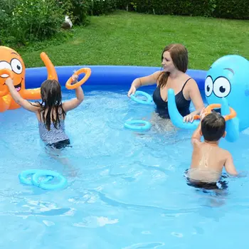

Octopus Bath Toy Funny Floating Ring Toss Game Bathing Pool Kids Education Toy P31B