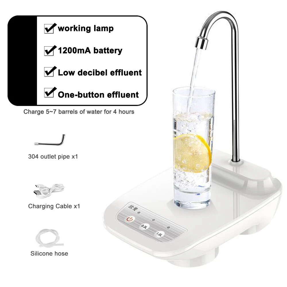 USB charging Электрический диспенсер для воды беспроводной диспенсер для воды портативный Электрический Автоматический водяной насос ведро бутылка Диспенсер USB - Цвет: USB charging
