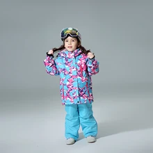 Водонепроницаемые Детские лыжные костюмы, супер теплые зимние уличные спортивные куртки, лыжный и сноубордический костюм, зимняя куртка для девочек, бренды