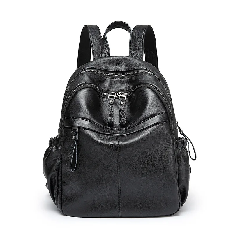 Женский рюкзак из натуральной коровьей кожи Модные женские рюкзаки mochila