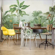 Пользовательские ручной росписью растения банан Дерево Обои для рабочего стола