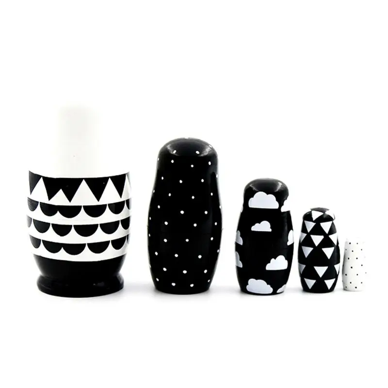 5 шт. набор русские Матрешки Деревянные Matryoshka куклы ручной работы