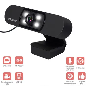 

USB 2.0 Web Digital Camera Full HD 1080P Webcam with Microphone Clip-on 2.0 Megapixel CMOS Web Cam for Computer PC Laptop