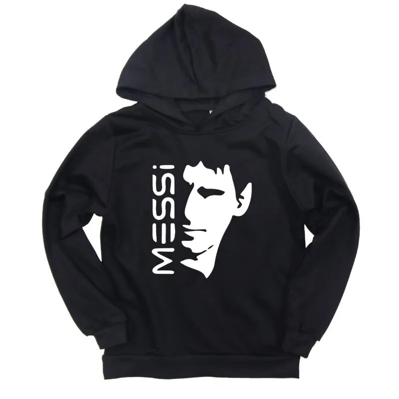 Lionel Messi Детская толстовка с длинным рукавом и капюшоном хлопковая Повседневная