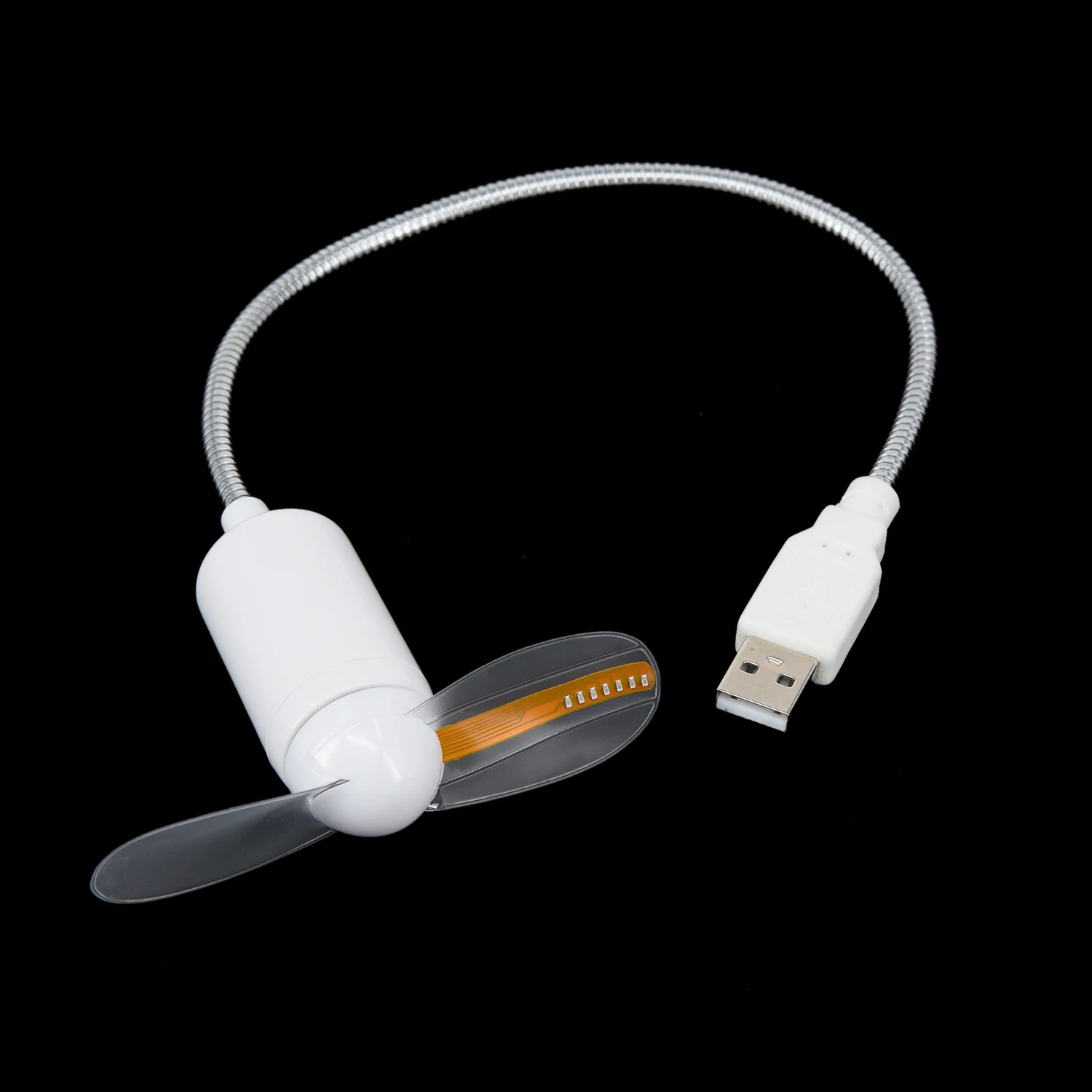 USB светодиодный имитация часов вентилятор с питанием от USB Охлаждающий мигающий функция гаджеты W/USB Сменный кабель для ПК/ноутбука с usb-портом DC 5V