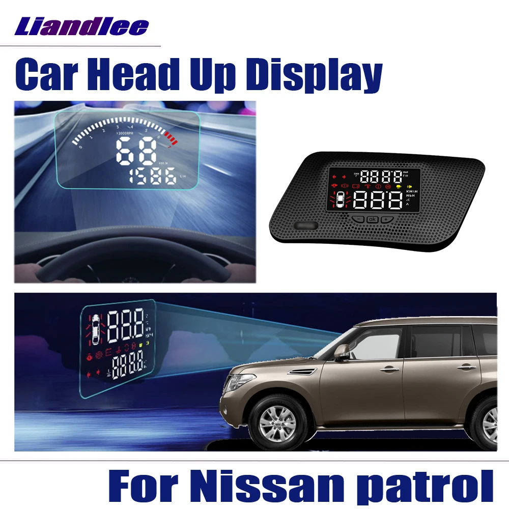 Безопасный экран вождения для Nissan patrol Y62 2015 2016 2017 автомобилей HUD Дисплей лобовое