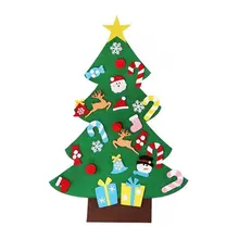 Креативный мультяшный Войлок Рождественская елка Рождественское украшение Подвеска детская ручная работа DIY Головоломка 3D Рождественская елка
