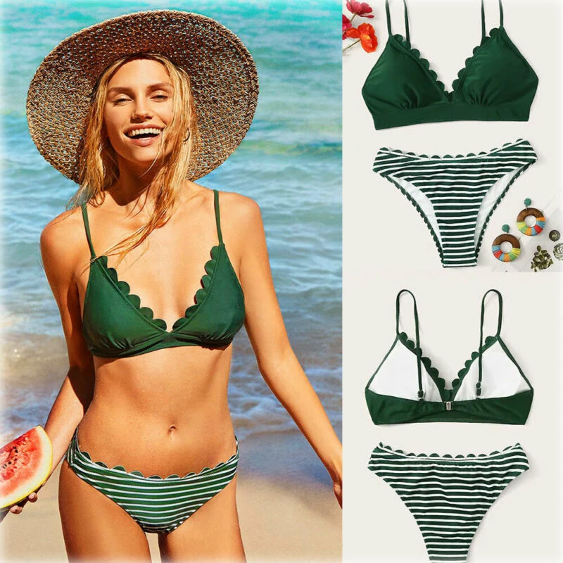 dark green bikini set