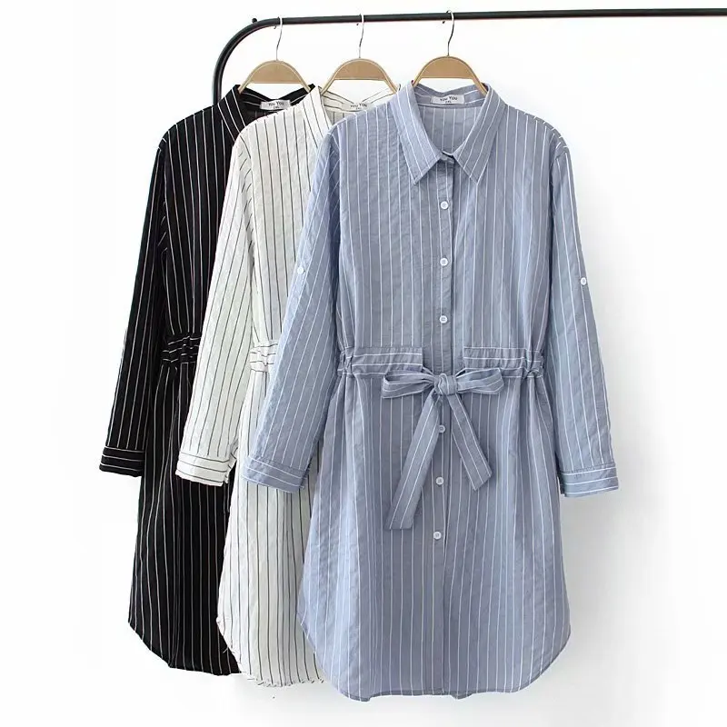 

Plus Size Casual Blouses 2019 Autumn Women Fashion Loose Long Sleeve Shirts E2-685
