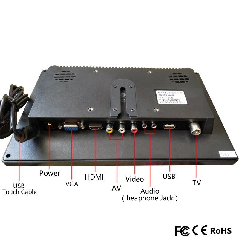 10 1 дюймовый 1280*800 IPS HDMI емкостный сенсорный экран СВЕТОДИОДНЫЙ монитор
