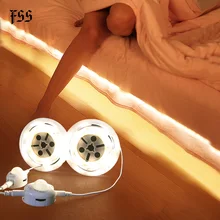 FSS Under Cabinet Lights Human Body Induction Charging Bed Light Plug-in Bedroom Home Aisle Bed Lights Shoe Light Bedside Lamps
