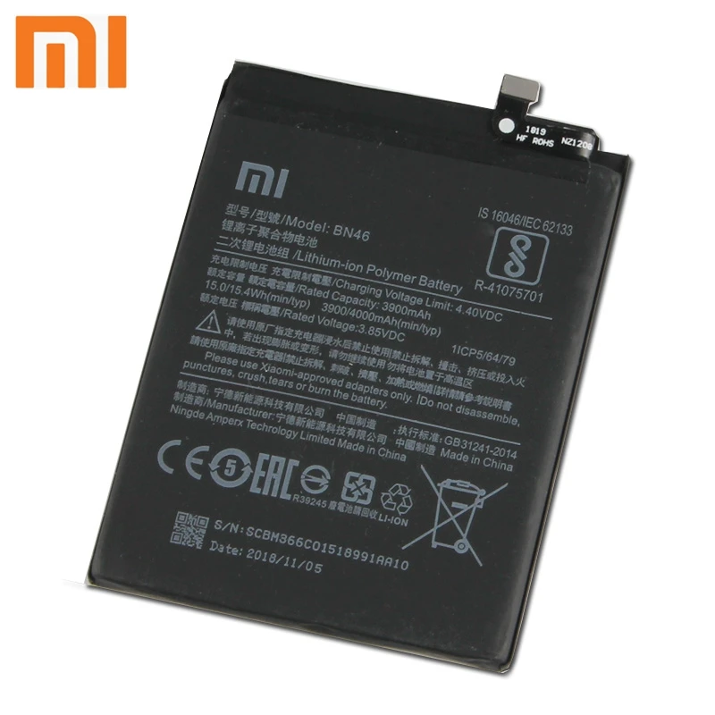 Xiao mi Xiaomi mi BN46 аккумулятор для телефона Xiao mi Red mi 7 Red mi 7 Note6 Note 6 Note 8 Note8 BN46 4000 мАч аккумулятор+ инструмент