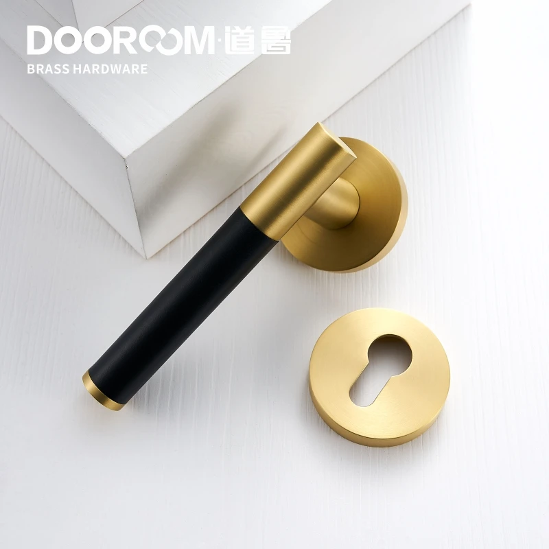 Дверной рычаг Dooroom из латуни современный светильник роскошный разноцветный для