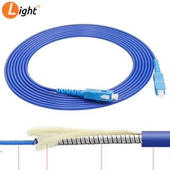 

20 PCS Simplex Fiber Optic Patchcord Mini Anti-rat Armored Cable patch cord /Jumper SC/UPC2.0mm Or 3.0mm Ftth Cable Fiber Optic