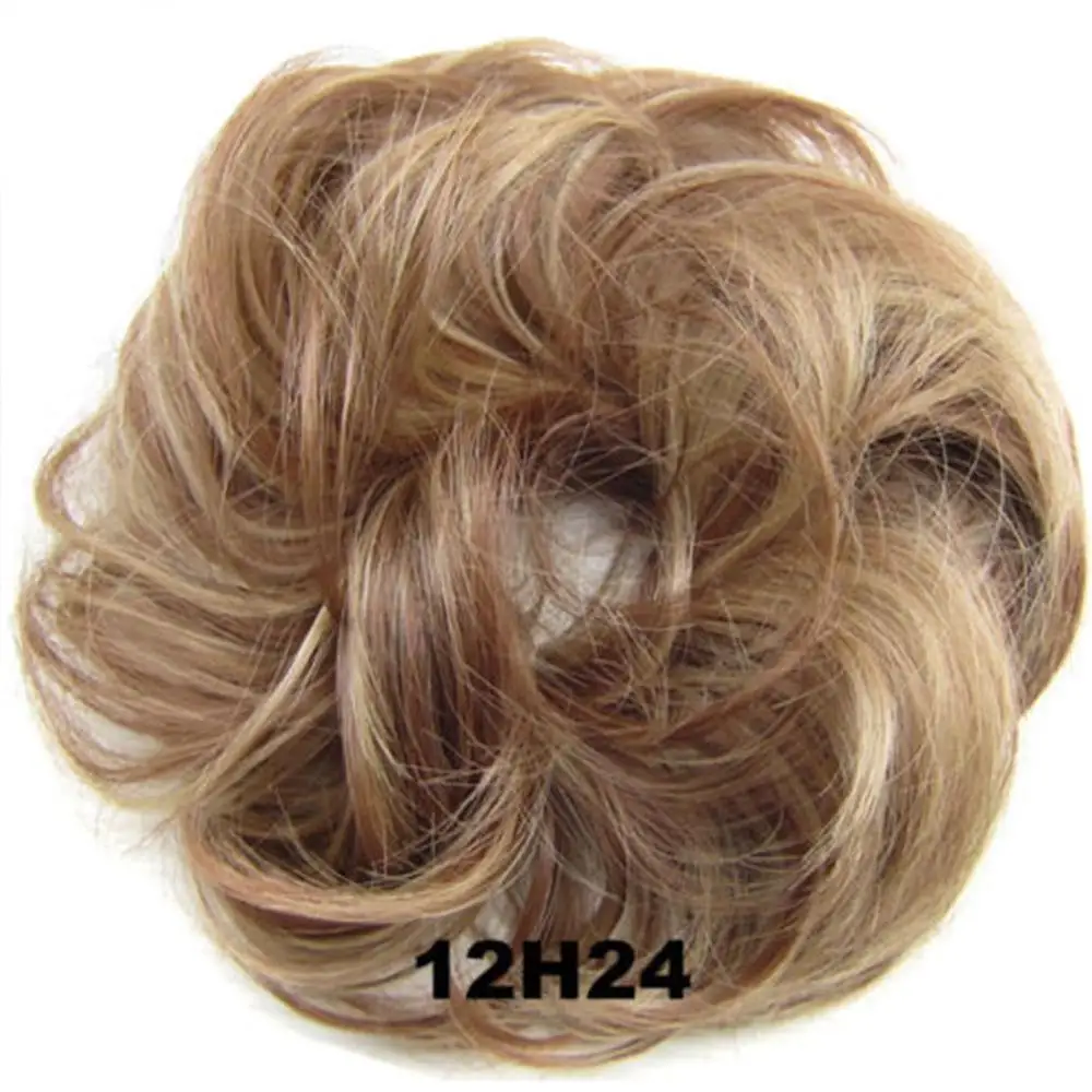 Женская тиара атласные вьющиеся грязные волнистые волосы булочки для наращивания эластичные волосы галстук парик для волос повязки для волос модное кольцо-повязка для волос - Окраска металла: 22