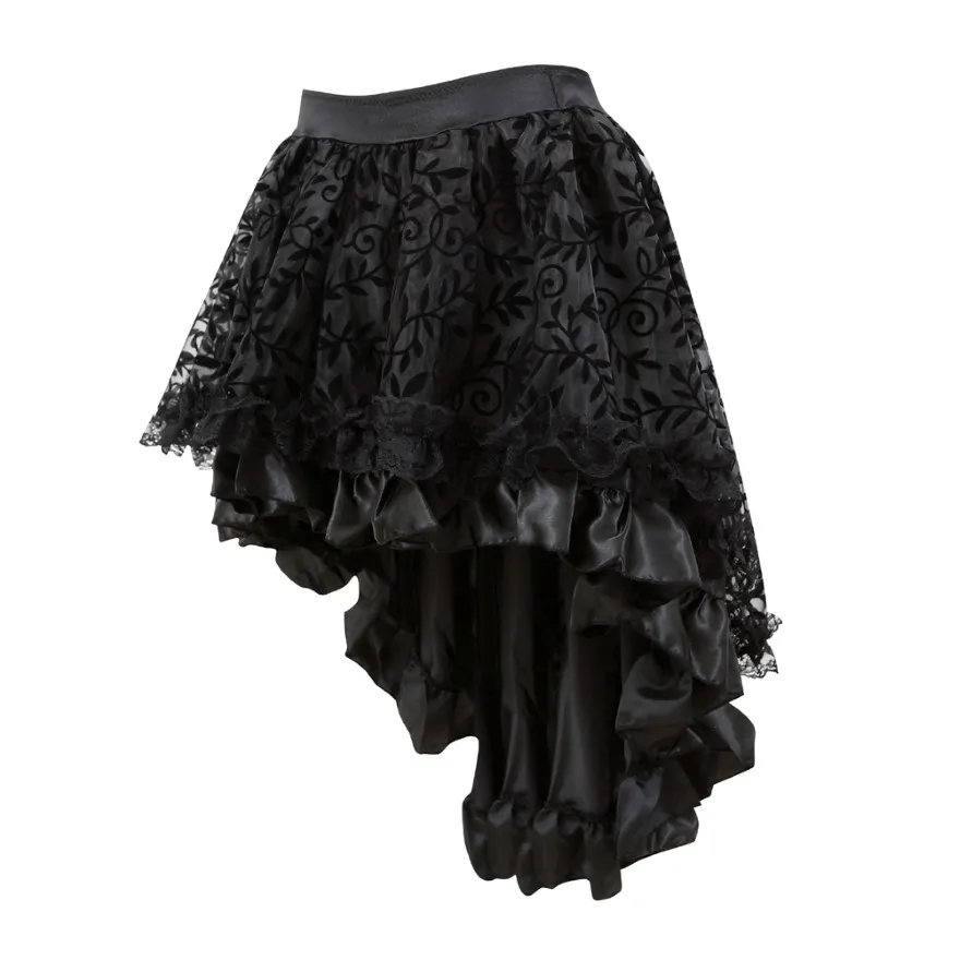 Women Sexy Mini Tutu Skirt Multilayer Mesh/Tulle/Lace/Floral Decoration Mini Pleated Skirts Fashion Dance Skirt Plus Size S-6XL