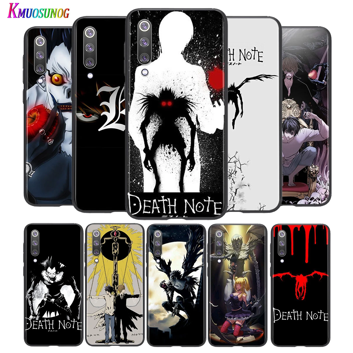 Bright Black Cover Death Note Kira For Xiaomi Mi Poco M2 Note 10 9 8 Pro Play Mix 3 F1 Lite 5g Phone Case Phone Case Covers Aliexpress
