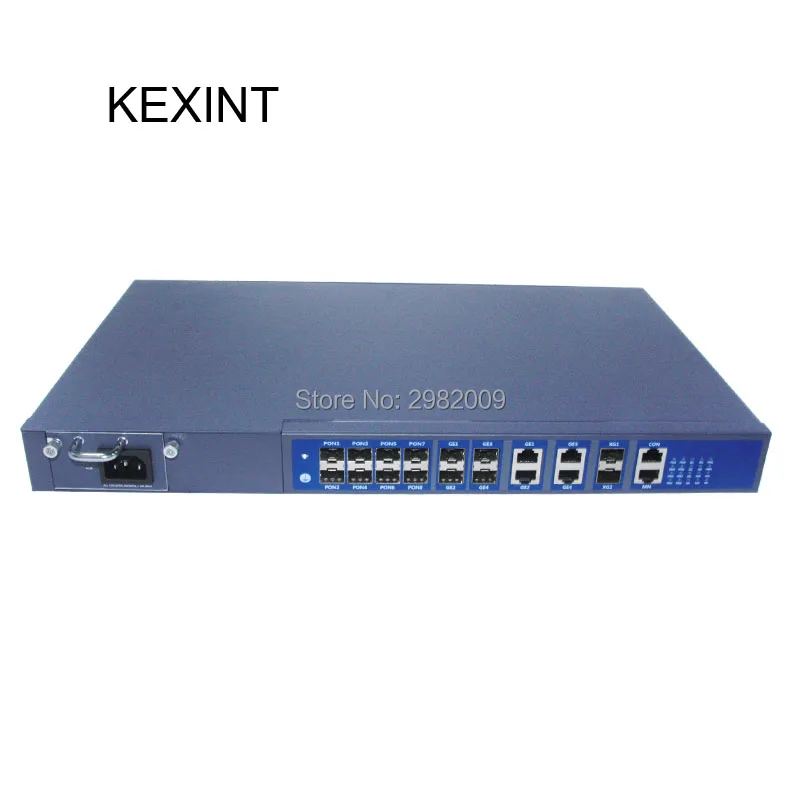 1U 8 портов GPON OLT с модулями и управлением работы FTTH OLT|Оптоволоконное оборудование|