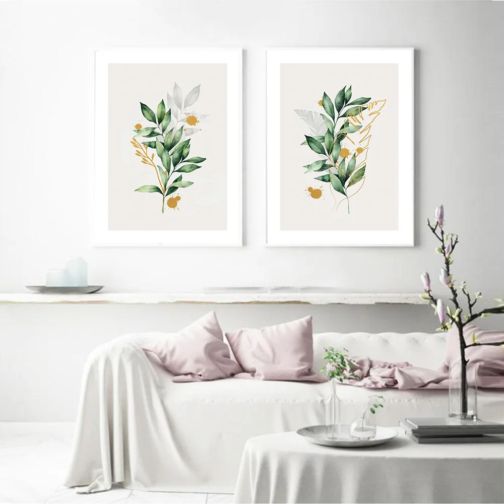 Scandinavian-Nature-Plant-Flower-Canvas-Painting-Nordic-Poster-Two-Types-Botanical-Print-Wall-Art-Picture-Home (2)