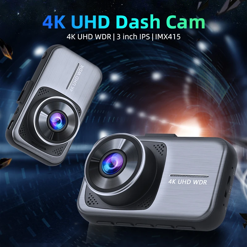 US $56.49 Jansite Dash Cam 4K Front and Inside Cabin Rear camera Registrator Touch Screen Gsensor Hidden Camera Recorder 2160P Car DVR