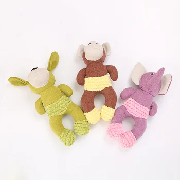 

Dog Toy Cute Monkey Elephant Dog Modeling Plush Sounding Toys Molar Pedigree Pet Supplies