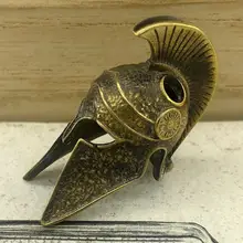 EDC инструменты латунь нож бисер латунь Спартанский шлем бусы на шнурок Паракорд Нож многофункциональный брелок DIY кулон#154