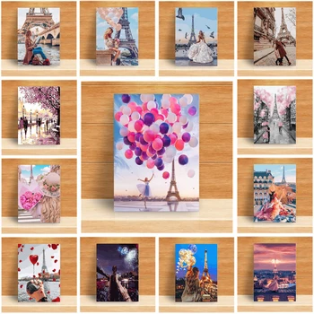 

Landscape Diamond Painting Eiffel Tower Diamond Painting 5D Full Cross Stitch Diamond Paiting Full Drill