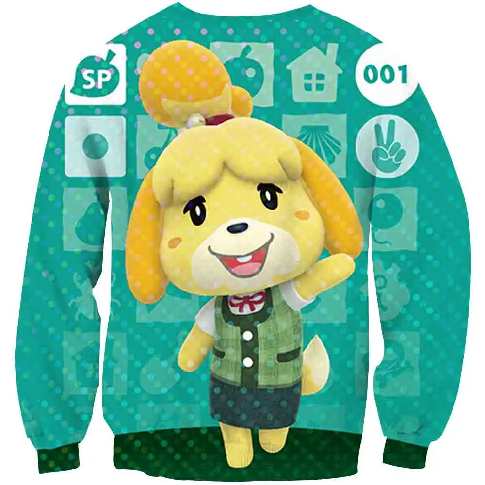3D kids cartoon Animal Crossing cute bear boys girls sweatshirt loose O-neck pullover Costume long sleeve Tops customizable 2-14 3D kids cartoon Animal Crossing cute bear boys girls sweatshirt loose O-neck pullover Costume long sleeve Tops customizable 2-14