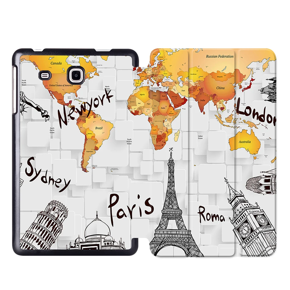MTT из искусственной кожи чехол для samsung Galaxy Tab A A6 7,0 дюймов T280 T285 Funda Capa SM-T285 SM-T280 Магнитный откидной чехол для планшета - Цвет: SS07