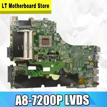 

X550ZA For Asus Laptop Motherboard X550ZE X550ZA K550Z A555Z VM590Z A8-7200P LVDS original mothebroard 100% test ok