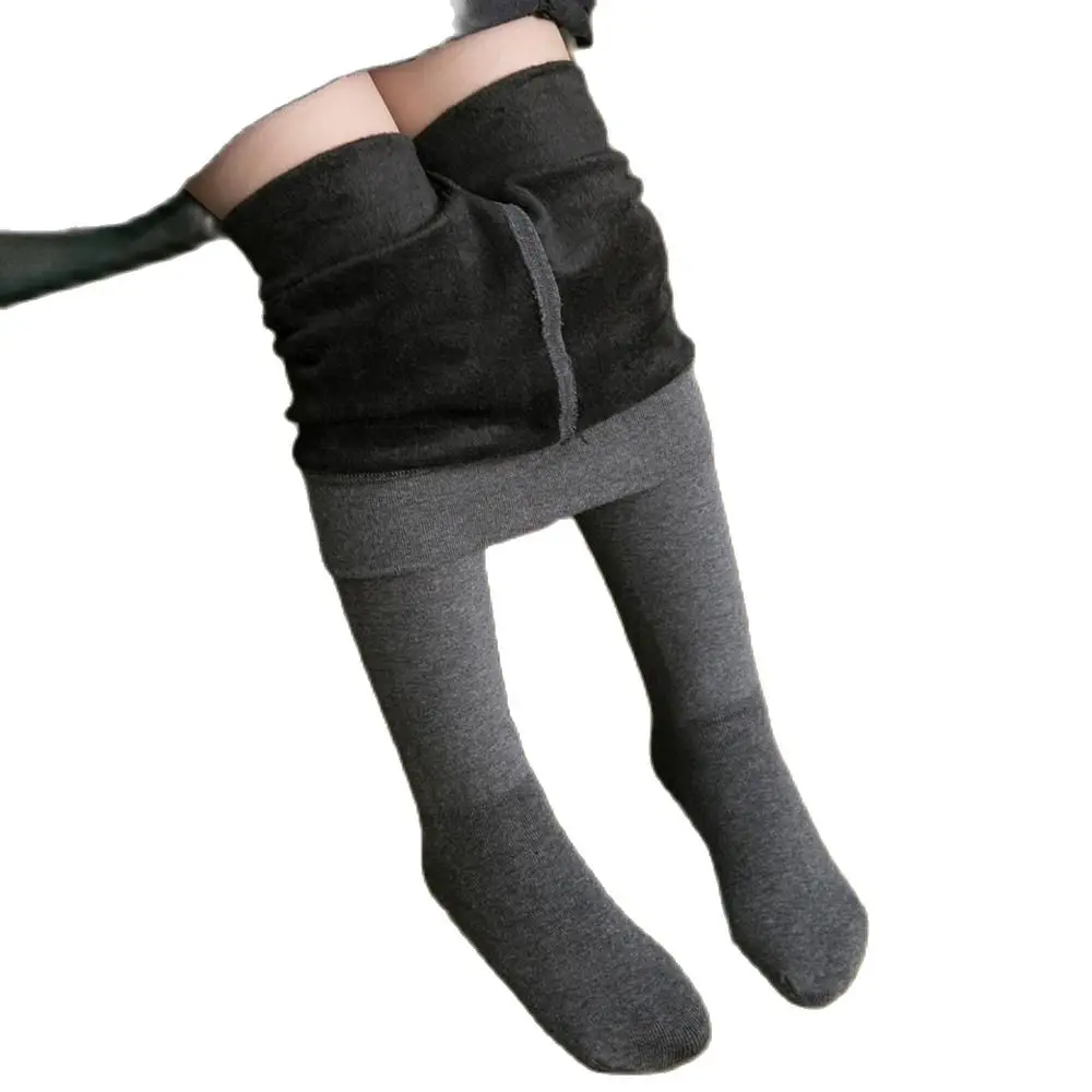 Winter Children Warm Tight For Girls Thick Velvet Pantyhose Fleece Cotton Pants Toddler Ballet Dance Long Stockings Boys Clothes
