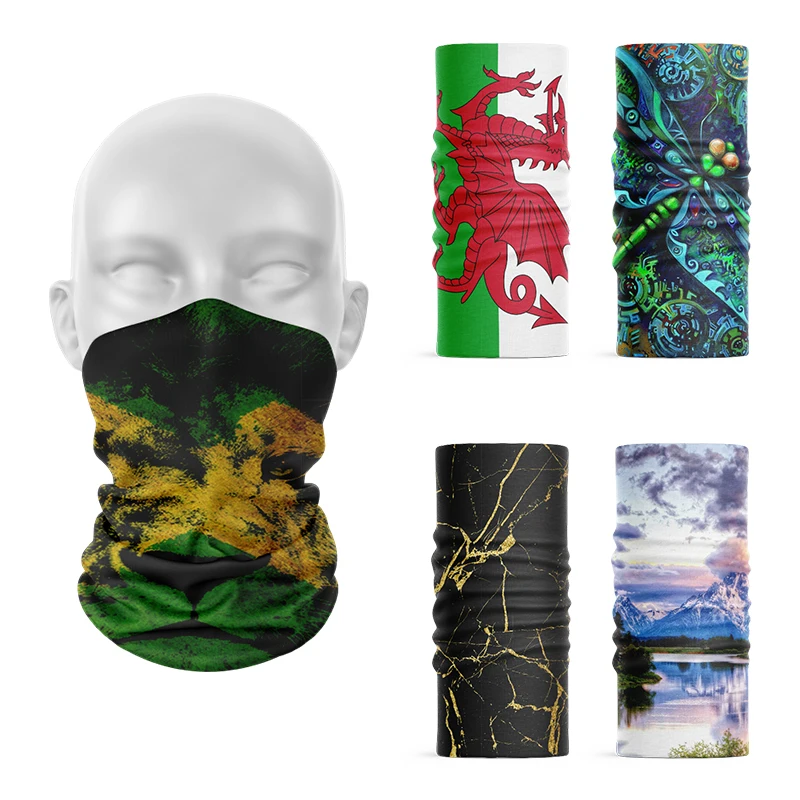 3D Printed Funny Scenery Animal Abstract Pattern Unisex Dustproof Scarf Outdoor Sports Face Headdress Neck Gaiter Bandanas Buffe