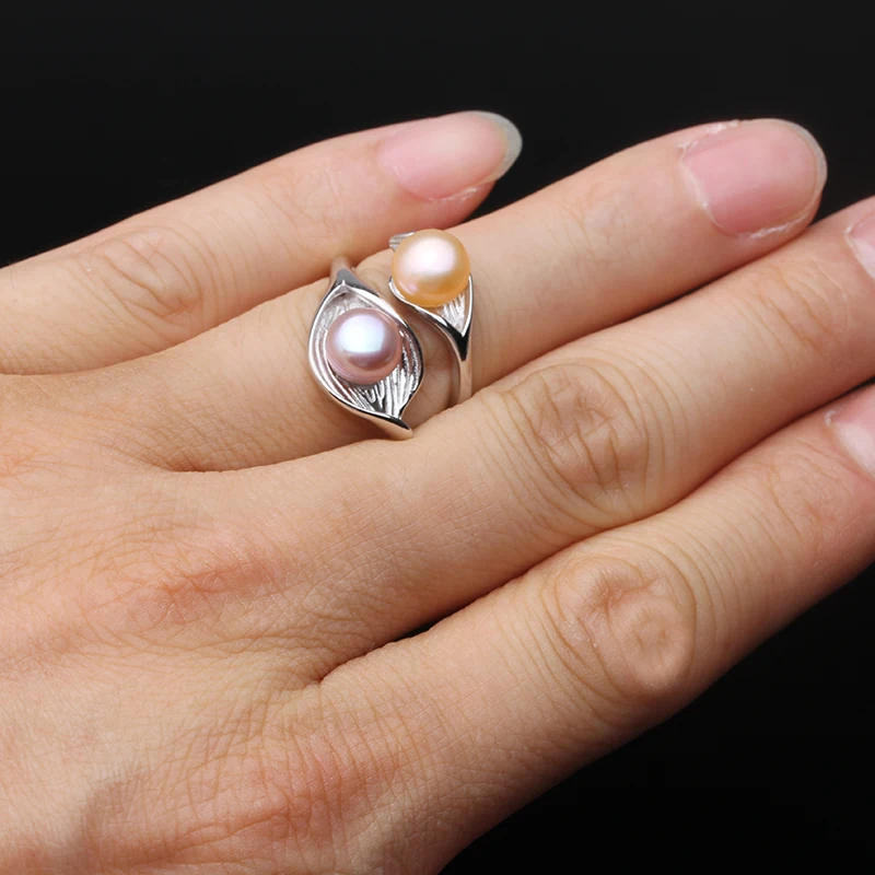 Elegant Pearl Flower Style Ring (Golden) - Modi Pearls Elegant Pearl Flower  Style Ring (Golden)