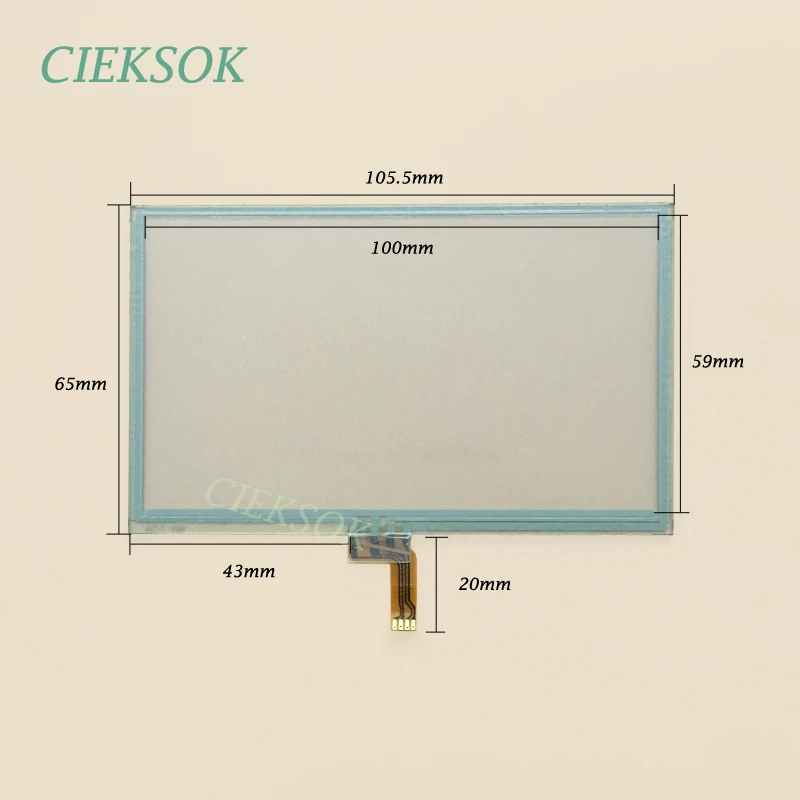 4.5 inch Touch Digitizer 4 Wire Resistance Handwritten Screen for GPS Navigator AC4.4W 105.5x65mm 105.5*65mm | Компьютеры и офис