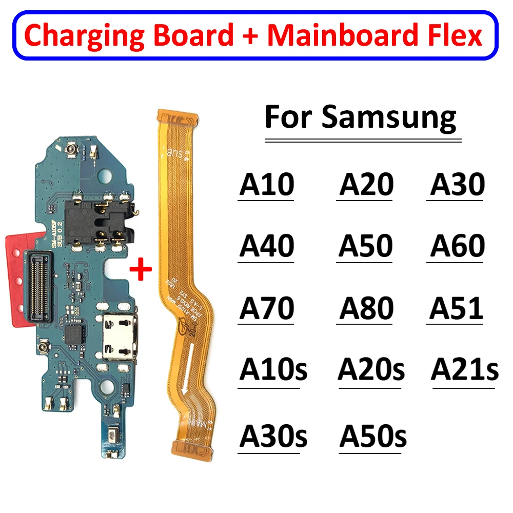 Шлейф для материнской платы Samsung A10 A20 A30 A40 A50 A70 A21s A10s A20s A30s A50s | Мобильные телефоны и