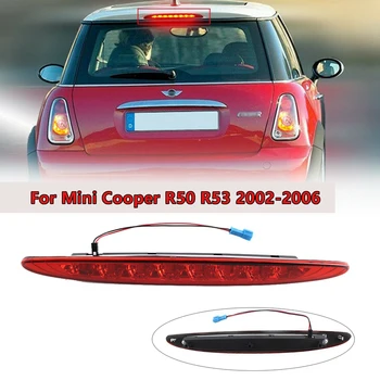 

Red Lens Red LED 3Rd Brake Lamp for MINI Cooper R50 R53 2002-2006 1St Gen, High Mount Brake Light 63256935789