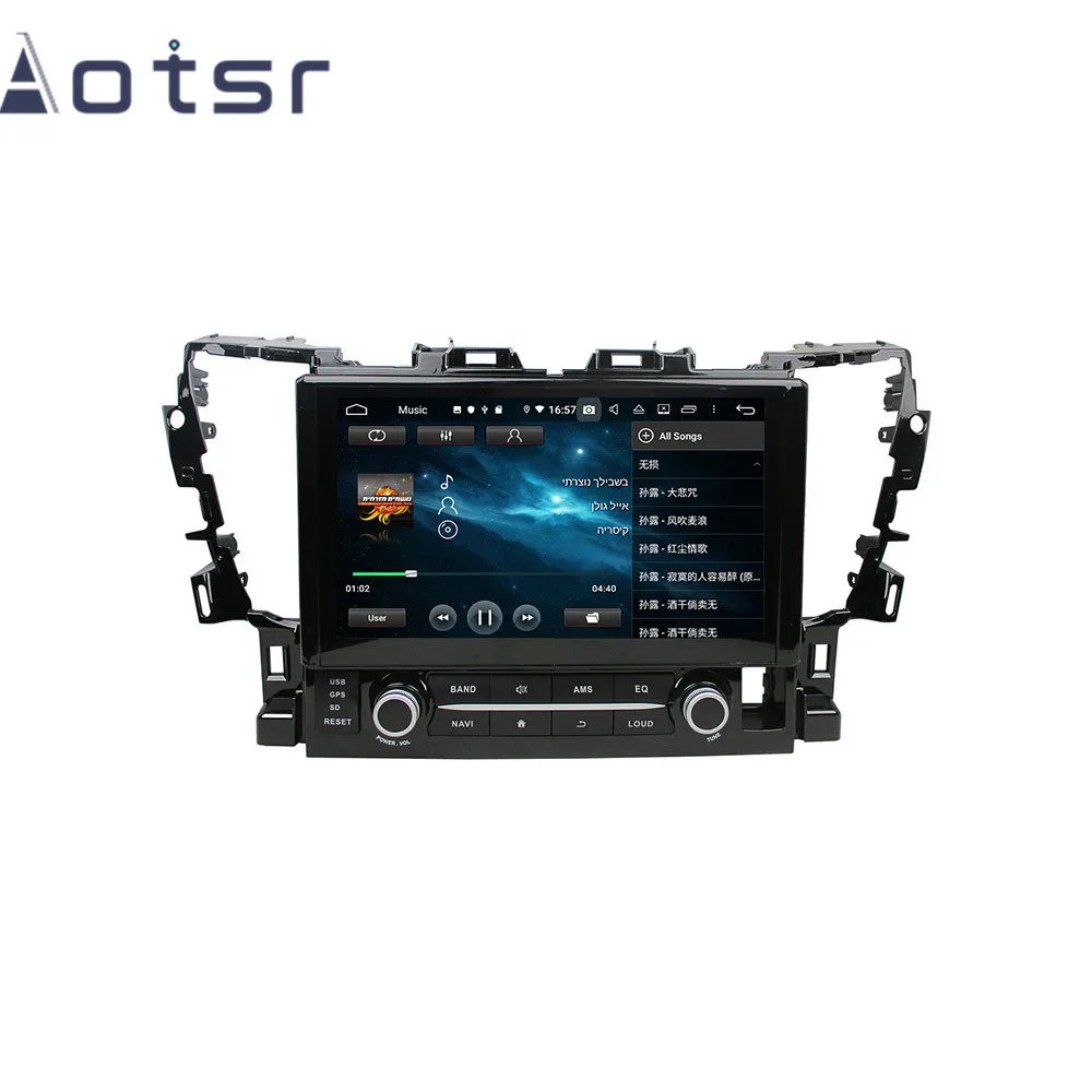 Автомобильный мультимедийный плеер AOTSR Android 9 0 GPS-навигация для Toyota Alphard 2015