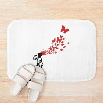 

BANKSY Suicide Girl Bath Mat 3D Creative Dinosaur Non Slip Bath Mat For Bathroom Carpet Rug Absorbent tapis de bain