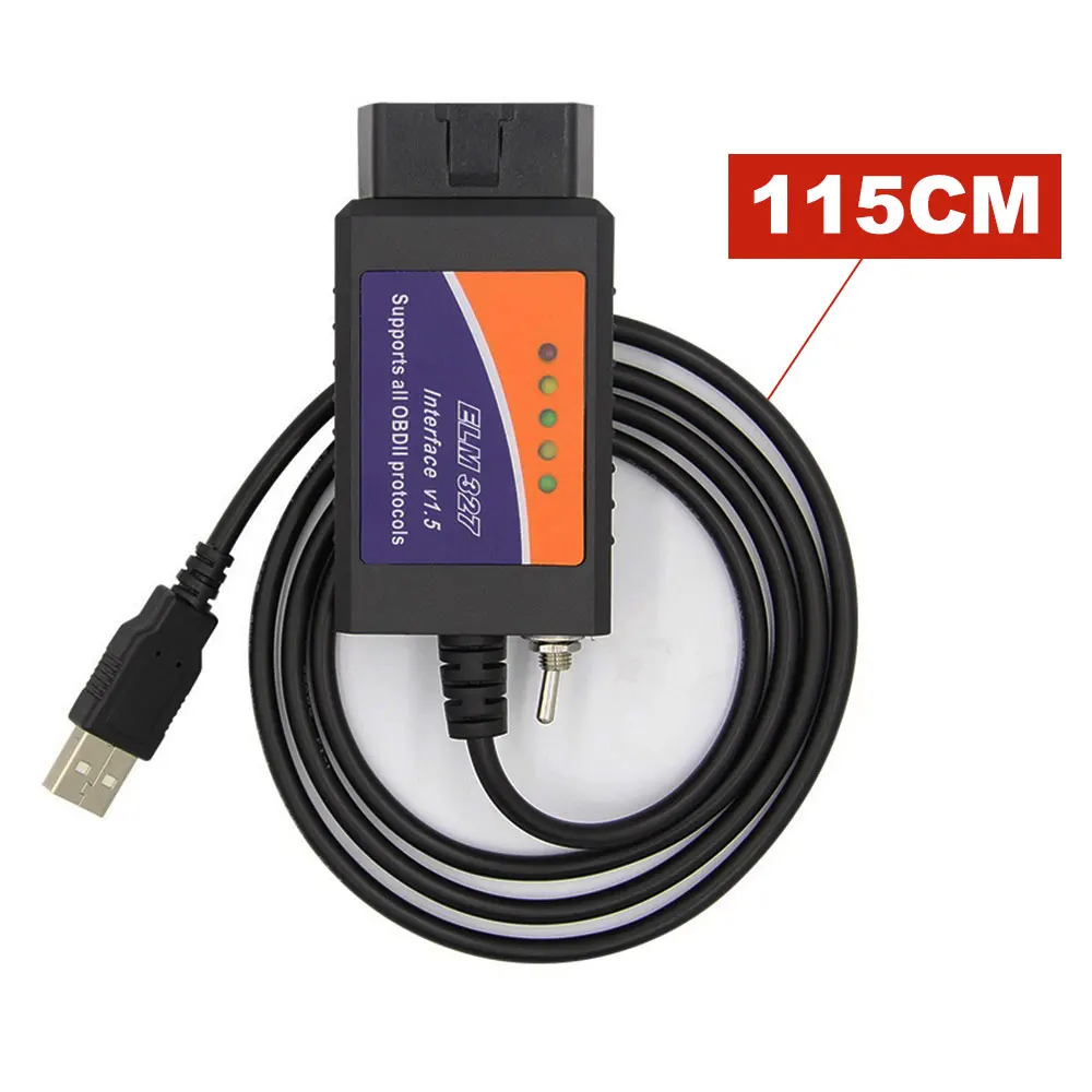 Автомобильный диагностический прибор ELM327 V1.5 18F25K80 OBD2 сканер для Ford Mazda Lincoln
