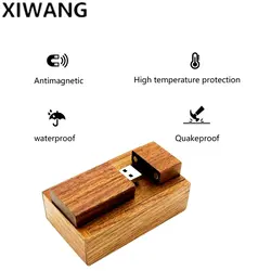 XIWANG лазерный логотип компании деревянный прямоугольный USB флеш-накопитель 2,0 4 ГБ 8 ГБ 16 ГБ 32 ГБ 64 ГБ флеш-накопитель свадебный подарок