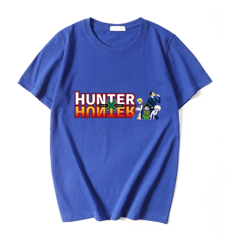 Детские футболки из 100% хлопка с принтом HUNTER X повседневная семейная одежда модные