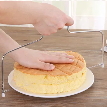 

Stainless Steel Adjustable Wire Cake Cutter Slicer Leveler DIY Cake Baking Tool High Quality Cake Scraper Kitchen Accessorie New