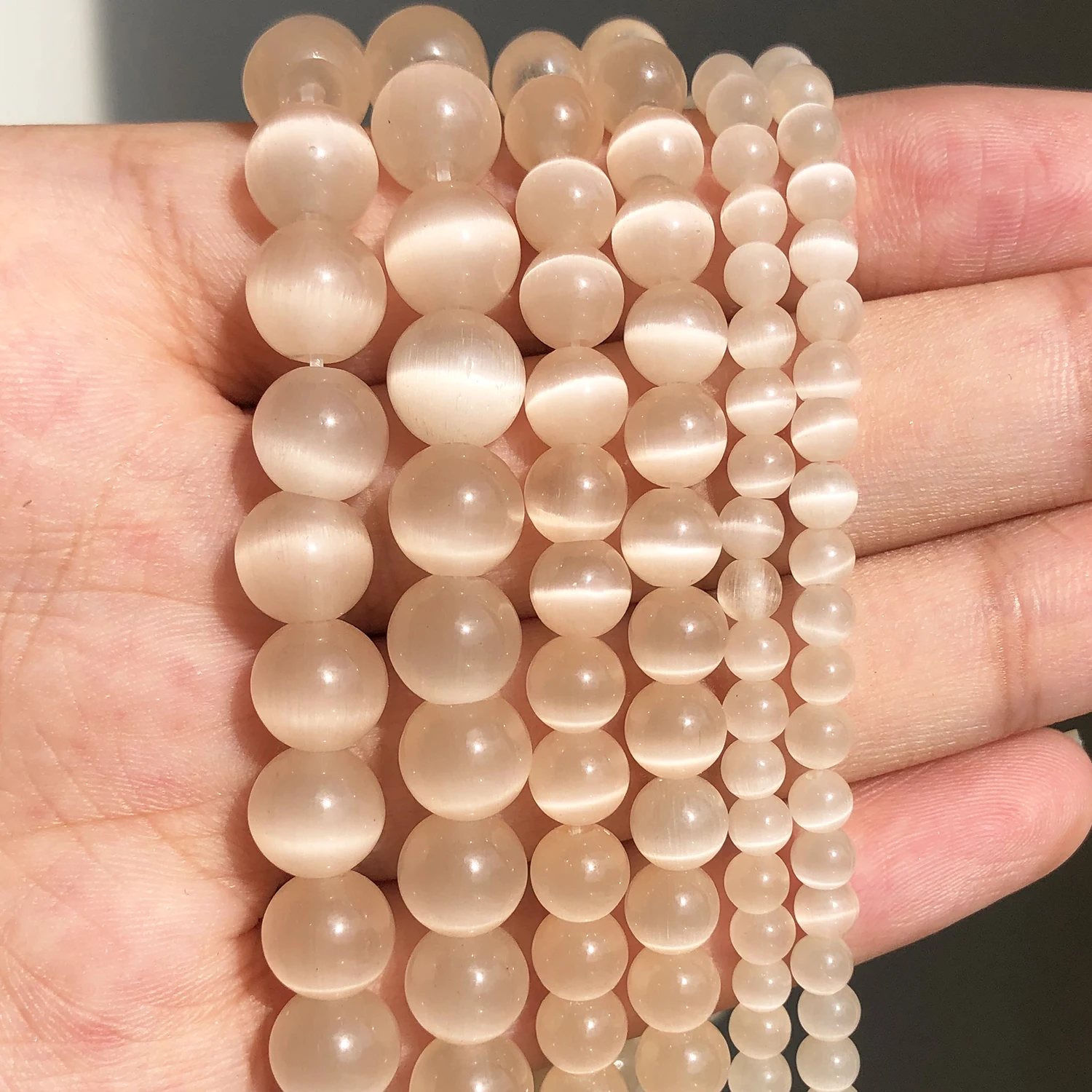 CAT EYE Gemstone Round Loose Charms Spacer BEADS Choose 4MM,6MM,8MM,10MM,12MM 