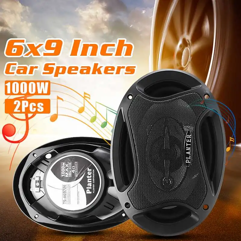 

2pc Car Coaxial Speakers 1000W 12V Car Audio Speakers 6X9inch Modified Coaxial Speaker Music Stereo Loudspeaker Hifi Vehicle